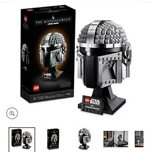 LEGO The Mandalorian Helmet in Gray and Black